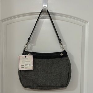 Elegant Black and Gray Women's Bag
